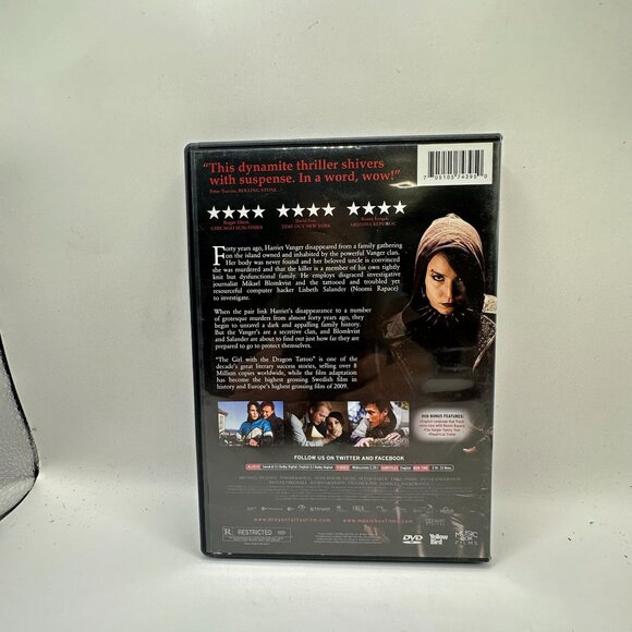 The Girl With The Dragon Tattoo DVD Rated R Music Box Films - Picture 2 of 3